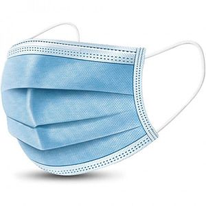 3-Ply Face Masks - Standard Breathable Melt-Blown Filter Disposable Face Masks (Blue)