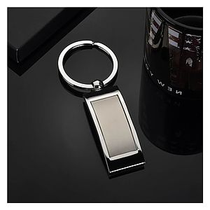 Curved Metal Key Chain