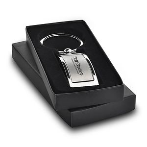 Curved Metal Key Chain