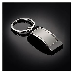 Curved Metal Key Chain