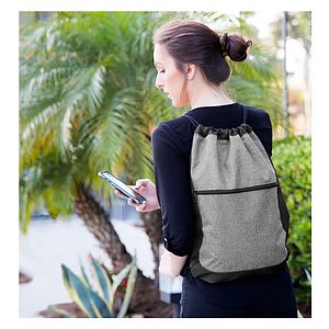 Two-Tone Drawstring Bag