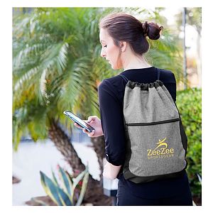 Two-Tone Drawstring Bag