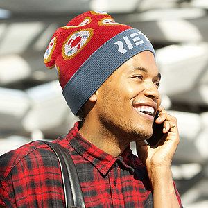 Solid Color Embroidered Acrylic Beanie