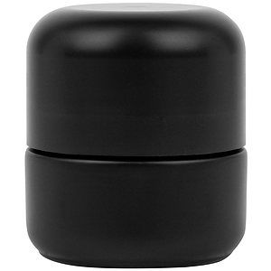 Glass Jar, Black Matte, 2oz. Size with Child-Resistant Lid