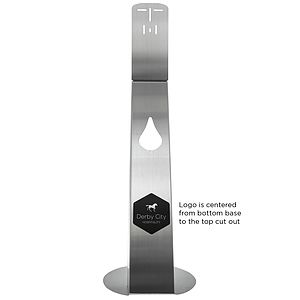 44” Inch Tall Hand Sanitizer Dispenser Floor Stand Stainless Steel