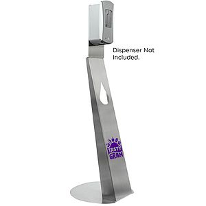 44” Inch Tall Hand Sanitizer Dispenser Floor Stand Stainless Steel
