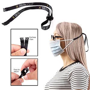 Adjustable Clip-On Ear Saver Behind The Head Face Mask Loop Holder Full Color Dye-Sub