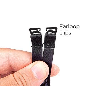 Adjustable Clip-On Ear Saver Behind The Head Face Mask Loop Holder Full Color Dye-Sub
