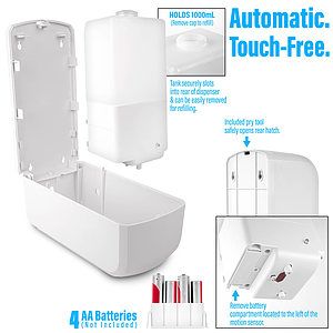 1000ml Automatic Dispenser For Hand Sanitizer and Liquid Soap