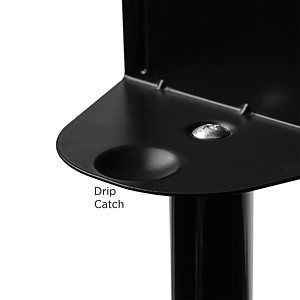 62" inch Tall Steel Hand Sanitizer Dispenser Floor Stand