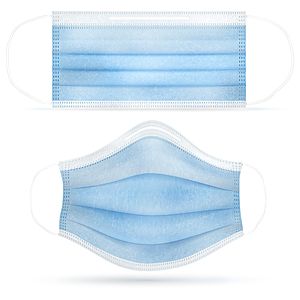 3-Ply Face Masks - Standard Breathable Melt-Blown Filter Disposable Face Masks (Blue)