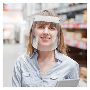 Compact Plastic Face Shield Made Of Food Grade Clear Plastic