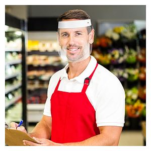 Compact Plastic Face Shield Made Of Food Grade Clear Plastic