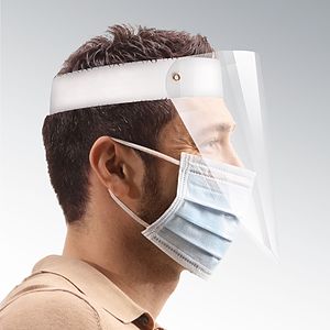 Compact Plastic Face Shield Made Of Food Grade Clear Plastic