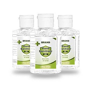 2 oz. Hand Sanitizer Gel Custom Label Flip-Cap Compact Bottle