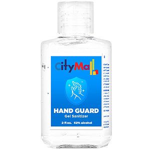 2 oz. Hand Sanitizer Gel Custom Label Compact Flip-Cap Bottle USA Made