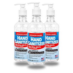 16 oz Advanced Caliber GEL Hand Sanitizer With Pump 70% Alcohol USA Made