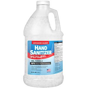 64 oz Advanced Caliber GEL Hand Sanitizer Bottle 70% Alcohol USA Made