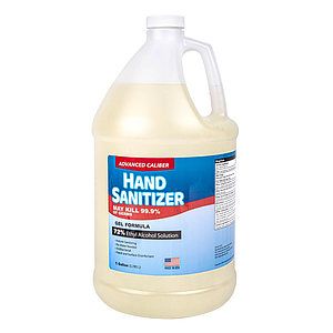 1 Gallon Bottle Advanced Caliber GEL Hand Sanitizer 72% Alcohol USA Made