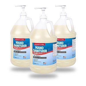 1 Gallon Bottle Advanced Caliber GEL Hand Sanitizer With Pump USA Made