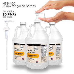 1 Gallon Bottle Caliber Pure & Essential GEL Hand Sanitizer 70% Alcohol USA Made