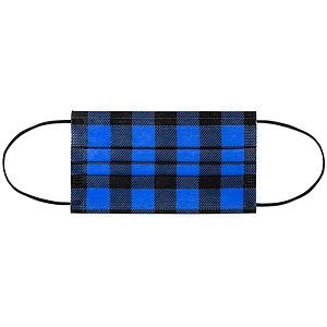 3-Ply Plaid Breathable Melt-Blown Filter Disposable Face Mask