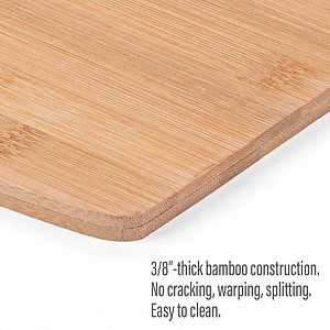 The Wakefield 15.5-Inch Bamboo Cutting Board with Silicone Ring