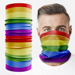 Face Mask Tube Neck Gaiter With Full Color Custom Graphic Dye Sublimation Print
