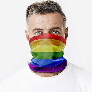 Face Mask Tube Neck Gaiter With Full Color Custom Graphic Dye Sublimation Print