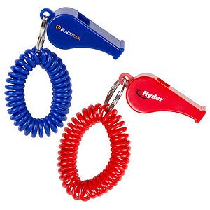 Whistle Coil Key Chain