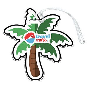 Palm Tree Luggage Tag