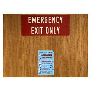 Flu Prevention & We Care Custom Office Sign 4”x 6” Vinyl Sticker