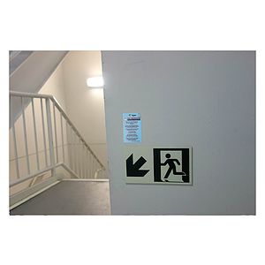 Flu Prevention Office Custom Sign 2.5”x 4” Vinyl Sticker