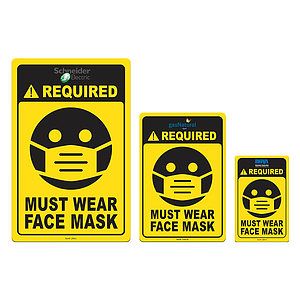 Face Mask Required COVID-19 Coronavirus Prevention Custom Utility Sign 4"x6" Hard 60 Mil Styrene Car