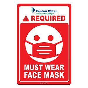 Face Mask Required COVID-19 Coronavirus Prevention Custom Warning Sign 4"x6" Hard 60 Mil Styrene Car