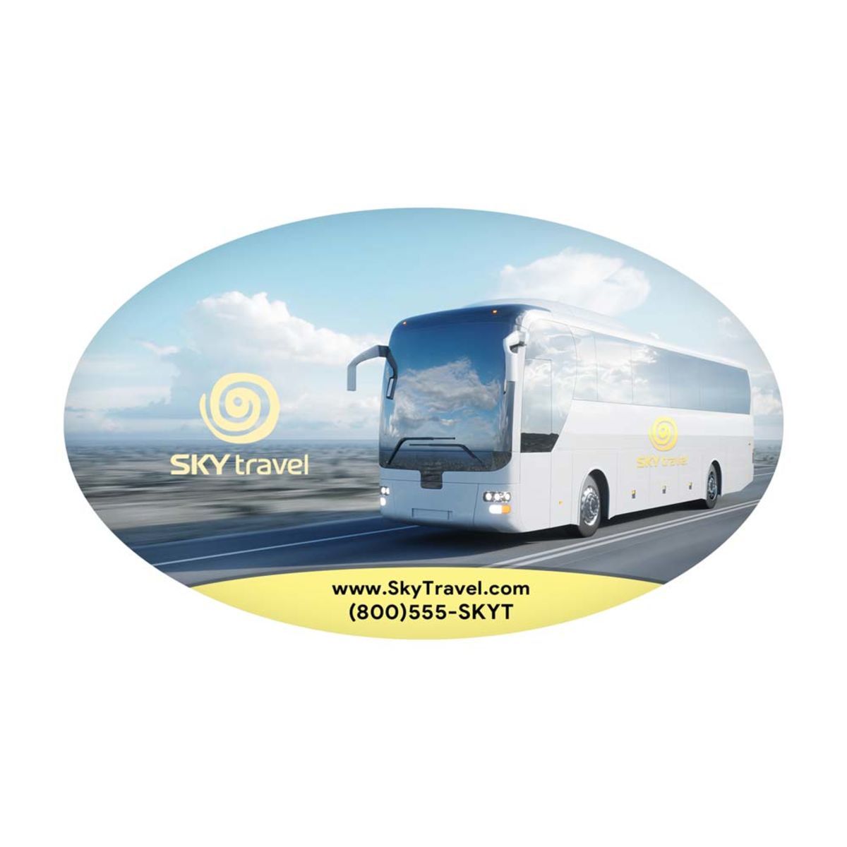 30mil 3x5 Inch Oval Shape Outdoor Magnet