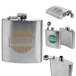 Stainless Steel Flask 6 oz