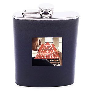 Leatherette Stainless Steel Flask - 8 oz.