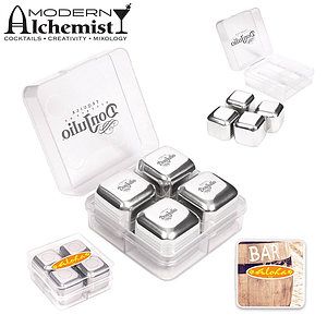Stainless Steel Ice Cubes - Set Of 4