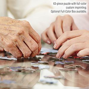 63 Pieces Full Color 13.25x8.5 Custom Jigsaw Puzzle