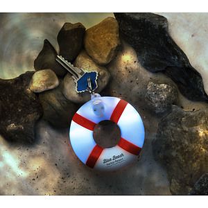 Light Up Floating Lifesaver Keytag