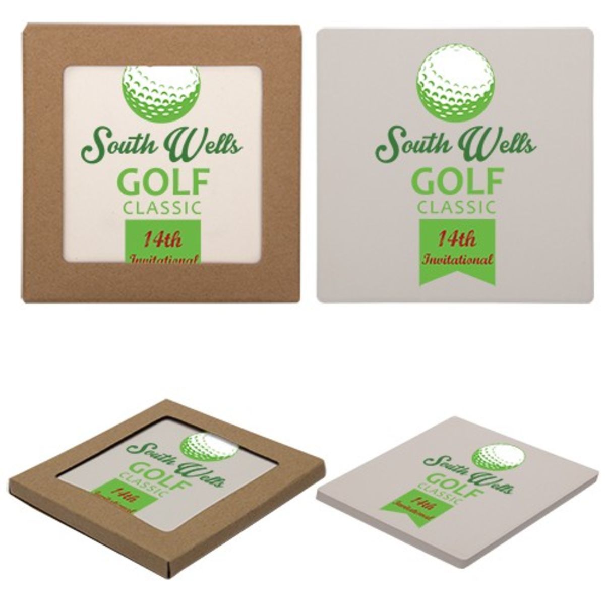 Single Square Stone Coaster