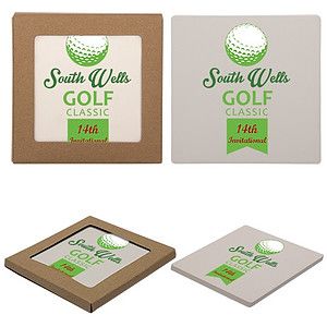 Single Square Stone Coaster