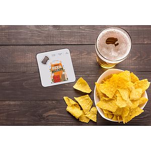 Square Bottle Opener Coaster