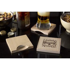 Wood Bottle Opener Coaster