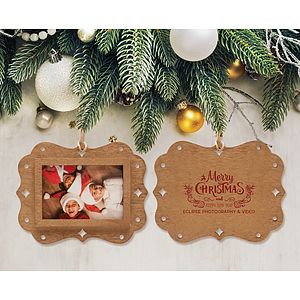 Wood Frame Photo Ornament
