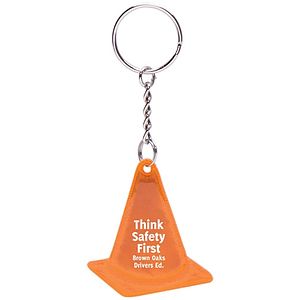 Reflective Safety Cone Keytag