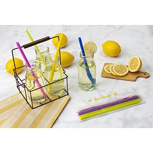 Reusable Silicone Straw Set