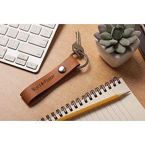 Leather Snap Keytag