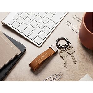 Leather Spring Clip Keytag